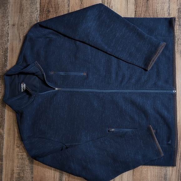 UNTUCKit Fleece Full Zip Size XXL in Heathered Blue - Picture 3 of 11